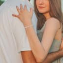 Praelinos Bracciale Donna Guardiano dell'Amore Placcato Oro Bianco Carati 5A Cubico Zirconi - 4