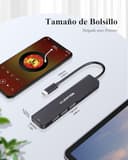 LENTION Hub USB C HDMI 4K@60Hz, PD 100W, Lector de Tarjetas SD/TF, USB 3.0 & 2.0, Adaptador USB C 7 en 1 para MacBook Pro 2025-2016, Nuevo Mac Air, Surface, iPhone 17 Plus Pro MAX y Más (Negro) - 8