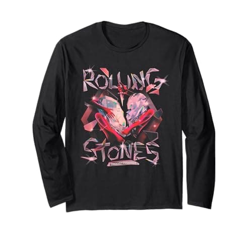 Official The Rolling Stones Exclusive Hackney Diamonds Long Sleeve Shirt, black