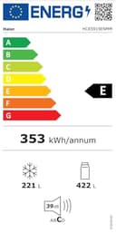 Haier Cube 90 Serie 5 Frigorifero Multidoor 4 Porte 643 L, Total No Frost, Air Surround, T-ABT Antibatterico, Inverter, Display Touch, Classe E, 190.5x74.8x90.8 cm, Inox, HCR5919ENMM - 12