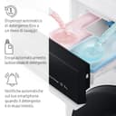 Samsung Lavatrice Slim AI Control WW90DG6G94LK/U3 Libera installazione, 9 Kg, Wifi, Ecodosatore, AI Energy Mode, Carica Frontale, Corpo: Bianco, Oblò e Pannello: Nero, 59,5l x 85h x 46,5p cm - 3