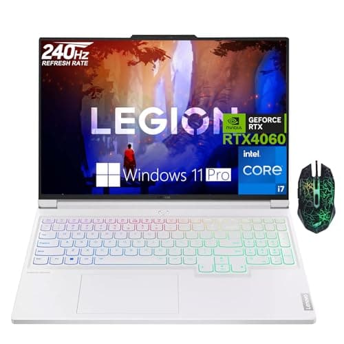 Lenovo Legion 7i Laptop, 16" WQXGA 240Hz Gaming Laptop Computer, Intel Core i7-14700HX, GeForce RTX 4060, 32GB DDR5 RAM, 1TB SSD, RGB Backlit KB, Wi-Fi 6E, Fingerprint Reader, Win 11 Pro