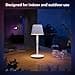 Philips Hue Go Smart Portable Table Lamp, White - White and Color Ambiance LED Color-Changing Light - 1 Pack - Indoor and Outdoor Use - Control with Hue App or Voice Assistant - 4