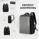 GOLF SUPAGS Mochila Mujer Hombre de Piel Sintética, Elegante Mochila Ordenador Portatil de 15.6 Pulgadas, Mochila Viaje Multifuncional Resistente al agua, para Universidad, Trabajo, Viajes (Negro) - 6