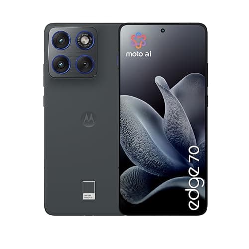 Motorola edge 70 con Moto AI (12/512GB, Tripla fotocamera da 50MP + flicker sensor, selfie 50MP, ultra sottile 5.99mm, 4800mAh Silicon-Carbon, Display 6.67" Super HD 120Hz, PANTONE Gadget Grey