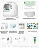 PETKIT PUROBOT MAX Pro 2 Arenero Gatos Autolimpiable, Entrada Mayor, Cámara AI, Arenero Autolimpiable para Gatos, 2,4 G y 5 G WiFi, Seguimiento Sanitario, Eliminación de Olores, 76L, para Varios Gato - 9