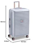 DELSEY PARIS Cruise 3.0 Hardside Valigia Espandibile con Ruote Spinner, platino, Carry on 21 Inch, Cruise 3.0 Hardside Valigia Espandibile Con Ruote Spinner - 11