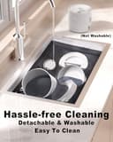 Miaosical distributore automatico cibo gatti con doppia ciotola per 2 gatti, gattini e cani di piccola taglia dispenser di cibo (nero, 4.2L+base 2 ciotole) - 9