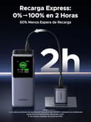 UGREEN Nexode Power Bank 20000mAh 130W, Cargador Portátil con 2 USB C y 1 Tipo A Batería Externa con Pantalla, Compatible con MacBook iPad, iPhone 17 Pro MAX Air 16 15, Galaxy S24 Ultra, Gris - 6