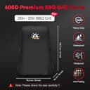 Zettum Funda para Barbacoa de 76 cm – 7105 para Parrilla de Gas Weber Spirit 210, Resistente e Impermeable, Cubierta para Parrilla Weber Spirit E-210 con bandejas Laterales Plegables (76x66x109cm) - 2