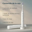 Philips Sonicare 6100 cepillo dental eléctrico, sónico con 2 modos de cepillado y 3 niveles de intensidad, EasyStart, estuche de viaje, blanco, HX7400/02 [Nueva Tecnología] - 10