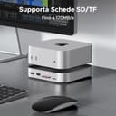 UGREEN Docking Station Compatibile con Mac Mini M4 e M4 Pro Dock Station 10 in 1 Hub USB C con Alloggiamento M.2 NVME SSD Lettore di Schede SD TF 7 Porte USB 10Gbps 5Gbps - 3