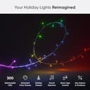 Nanoleaf 24M Smart Holiday String Lights with Christmas Scene, 300 Addressable RGB IC LEDs, Indoor & Outdoor, Music Sync, Matter over WiFi, Control via App Voice (Alexa, Apple Google Home), Room Decor - 8