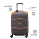 DELSEY PARIS Chatelet Air 2.0 Hardside Luggage with Spinner Wheels, Chocolate Brown, Carry on 20 Inch - 2