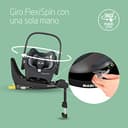 Maxi-Cosi FamilyFix 360 i-Size, Base ISOFIX Giratoria 360, Sistema de Silla Coche Giratorio, de 0 a 4 años (40-105 cm), giro FlexiSpin con una mano, control de giro TravelSafe, Click & Go, negra - 3