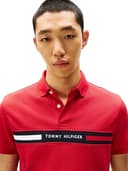 Tommy Hilfiger Uomo Maglietta Polo Maniche Chest Insert Regular Fit, Multicolore (Medium Red), XL - 3