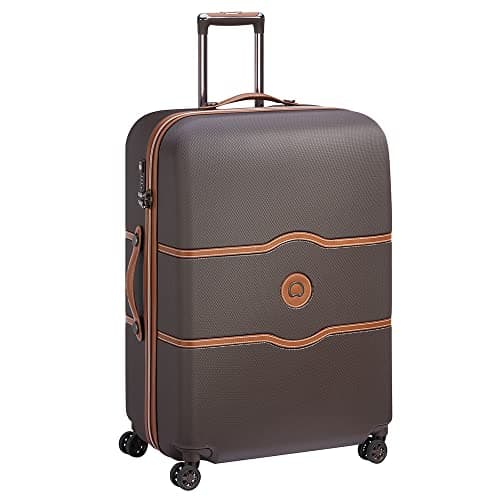 4 double wheels cabin trolley, chocolate, 77 cm