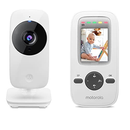 Motorola Nursery VM481: Video Baby Monitor con Unità Genitore Portatile, Microfono ad Sensibilità, Visione Notturna a Infrarossi, Zoom Digitale