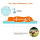 Amazon Basics XL Cat and Dog Bed U-Shape Bolster, Orthopaedic Foam Dog Sofa with Removable Washable Cover, Grey, 104 x 74 x 10 cm (L x W x H) - 5