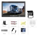 Podofo Kit Telecamera di Retromarcia HD Wireless con Monitor per Auto LCD da 7" Telecamera per Retromarcia di Impermeabile + Caricabatteria da Auto per Camion Autobus RV Rimorchio Escavatore - 7