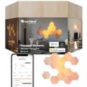 Nanoleaf Elements Starter Kit, 13 Esagoni Luminosi LED Effetto Legno Smart - Applique da Parete Interno Modulari, Luci Led Dimmerabile WiFi, Funziona con Alexa, Sincronia Musicale, Decorazioni Casa - 1