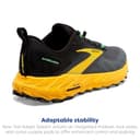 Brooks 1104031D333 Cascadia 17 Uomo, Lemon Chrome/Sedona Sage EU 44 - 3