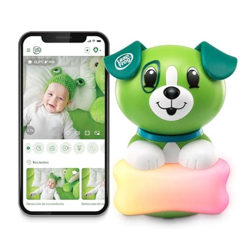 LeapFrog LF2911 Scout Connected Baby Monitor, WI-FI, FHD 1080p, Free App Remote Access, Rotate-Tilt-Zoom, 2-Way Audio, Colour Night Light, Infrared, Melodies, Sound/Motion Alerts