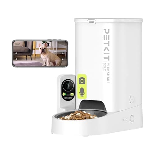 PETKIT Futterautomat Mit Kamera, KI Futterautomat Katze,3L Katzen Futterautomaten,Automatischer Futterspender für Katze und Hund,2.4G WiFi Intelligente App-Steuerung,1-5 Mahlzeiten