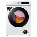 Samsung Lavatrice BESPOKE AI con Ecodosatore WW11BB744DGWS3 Libera installazione, 11 Kg, 1400 RPM, Classe A, Wifi, Vapore, Carica Frontale, 60l x 85h x 60p cm, Bianca con Oblò Nero - 1