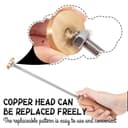 AuraWeave Timbro in Metallo con Logo Personalizzato, Ferro per Marchio Personalizzato per la Lavorazione del Legno, Barbecue e Lavori Manuali, Marchio Resistente per Legno, Pelle, Torte e Carne - 4