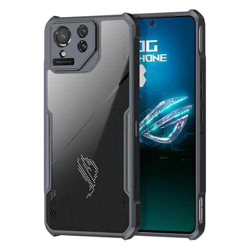 Ltezixal Case Compatible with Asus Rog Phone 8 Pro, [Droproof] [Sweat-Proof] [Fingerprint-Proof] Shockproof Protective Phone Case Fits Rog Phone 8 Pro,Black