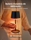 Govee Lámpara de Mesa Inalámbrica, RGBICWW Lámpara Mesita Noche LED Compatible con Matter Alexa, Regulable 500lm y Recargable 4800mAh, 72 Escenas, 2700-6500K para Sala de Estar Dormitorio y Escritorio - 3