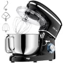 CHeflee Batidora Amasadora Profesional,2000W Amasadora Pan Repostería,6.2 L Bajo Ruido Robot de Cocina Multifunción,Gancho para Masa,Batidor Plano,Protección para Salpicaduras 6 Velocidades Batidora - 1