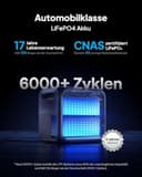 BLUETTI Elite 200 V2 Powerstation mit Charger 1, 2073,6Wh LFP Backup, 560W Alternator-Ladegerät, 2 2600W AC Ausgängen, 4,2 Std. volle Ladung über Auto, ideal für Reisen, Off-Grid, Stromausfälle - 5