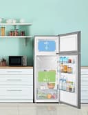 Comfee RCT284DS2 Kühl-/Gefrierkombination/Gefrierteil oben/176 kWh/Jahr/143cm Höhe/LED Licht/Reversibles Türscharnier/Silber - 2