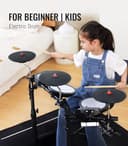 Set de Batería Eléctrica MK-0 con Pads de Malla Silent 7", Platillos de Goma 8", 12 Kits, 68 Sonidos, USB MIDI, Incluye Accesorios para Principiantes y Niños - 2