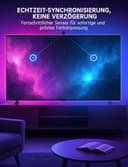 FFJ Retroilluminazione TV, 3,5 m, striscia LED Sync per TV e monitor PC da 40-50 pollici, striscia LED per TV con sensore, controllo smart app, sincronizzazione giochi e musica, strisce per home - 7
