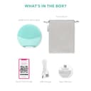 FOREO LUNA 4 mini, spazzola detergente viso, Massaggio viso, Favorisce l'assorbimento delle formule di skincare, Spazzola viso da viaggio, Per tutti i tipi di pelle, Arctic Blue - 7