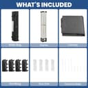 Yaheetech Pop Up Gazebo, 3x3m Instant Foldinng Shelter with Wheeled Bag, 4 Sandbags, 4 Ropes, 12 Stakes, Metal Frame, Adjustable Height, Top Air Vent, Dark Grey - 8