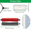 EATBALE Replacement Parts for Roborock S8/S8+/S8 Pro Ultra Robotic Vacuum Cleaners Dual Main Roller Brushes Side Brush HEPA Filter Mop Pads Attachment Accessories Kit Mopping Cloth Spare Kit - 8