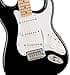 Squier by Fender Sonic Stratocaster Electric Guitar, Maple Fingerboard, White Pickguard, Black, Comes with Free Virtual Lessons - 6