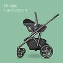 Maxi-Cosi Pebble 360 i-Size, Baby Car Seat, 360 Car Seat Newborn, 0-15 Months (40-83 cm), One-Hand Rotation, ClimaFlow, Easy-in Harness, G-Cell Side Impact Protection, Essential Black - 8