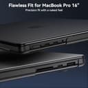 EooCoo Case Compatible for MacBook Pro 16 inch M5 M4 M3 M2 M1 Pro/Max A3428 A3429 A3186 A3403 A2991 A2780 A2485, 2026 2025-2021, [Show Original Texture] Ultra-thin Matte Hard Shell Cover, Frost Black - 5