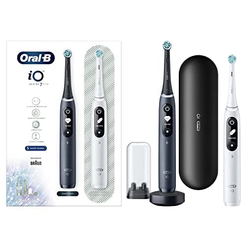 Braun iOM7D.2H2.2BD Oral-B iO 7 Duo Pack Elektrinis Dantų ŠepetÄ—lis Baltas/Juodas Onyx