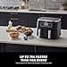 Ninja Foodi Dual Zone Digital Air Fryer, 2 Drawers, 7.6L, 6-in-1, Uses No Oil, Air Fry, Max Crisp, Roast, Bake, Reheat, Dehydrate, Cooks 4-6 Portions, Non-Stick, Dishwasher Safe Baskets, Black AF300UK - 6