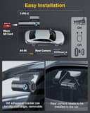 GKU 4K Dash Cam Front and Rear, 5GHz WiFi GPS, Dual Car Camera, 1.5” IPS Mini Dashcam for Cars with 64GB SD Card, 24H Parking Mode, Night Vision, WDR, 170° Wide Angle, G-Sensor, App Control, Max 256GB - 7