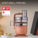 Kenwood MultiPro Go FDP22.​130RD, Kitchen Robot, Chops, Slices, Grates, Purees, and Kneads, 360° Express Serve, 1.3L Bowl, Kneading Blades, 4mm Disc, 650W, Clay Red - 8