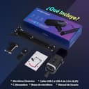 FIFINE XLR Streaming Micrófono Dinámico de Podcast, RGB Gaming Micrófono USB con Soporte Microfono per Ordenador PS4 PS5, para Podcast Estudio Podcasting Grabación - 9