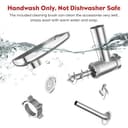 GVODE Fleischwolf Zubehör für Bosch MUM58720 Küchenmaschine, Geeignet für Bosch Multifunktions-Roboter, Beinhaltet 3 Wurstfüllröhrchen und 4 Arten von Mahlplatten - 7