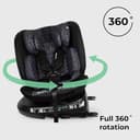 My Babiie MBCS200 360° Spin R129 Baby Car Seat – Top Tether, ISOFIX, Birth to 12yrs (40-150cm), i-Size, ERF, Group 0+/1/2/3, Rotating 360 Swivel - Black Leo - 4
